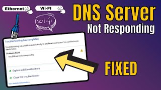 How to Fix DNS Server Not Responding On Windows 11107  Wi Fi or Ethernet Connection 2022 [upl. by Heppman26]