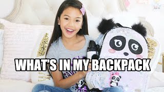 WHATS IN MY BACKPACK 🐼 GIVEAWAY WINNERS ANNOUNCED [upl. by Ytsirhk]