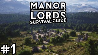 How To Get Started In Manor Lords ♦ Survival Guide Part 1 Tutorial Series [upl. by Assena364]