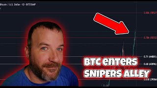 BTC breaks into snipers alley so now what snipers are watching [upl. by Ronni]