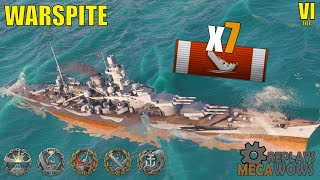 Battleship Warspite 7 Kills amp 150k Damage  World of Warships Gameplay [upl. by Volpe729]