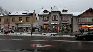 Walking in a Romanian city  Predeal its name [upl. by Inoek]