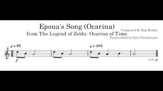 Eponas Song Ocarina  The Legend of Zelda Ocarina of Time [upl. by Tirrej]