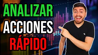 Como Analizar Acciones RÁPIDO Guía Bolsa de Valores Para Principiantes Paso a Paso [upl. by Maryly]