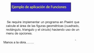 Funciones en PSeint 1 de 5 [upl. by Farrish]