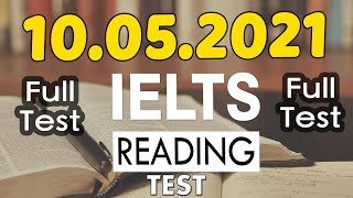 IELTS READING FULL PRACTICE TEST WITH ANSWERS 2021  10052021 [upl. by Navac]