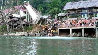 Water Slide Vang Vieng Tubing Laos 02 [upl. by Olin]