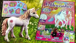 Schleich ® Bayala ® Special  Fohlenzauber 53 mit Einhorn Fohlen Nali amp GlitzerSticker  Postkarten [upl. by Nylissej39]