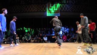 Funk Fockers vs Holy Smokez  BBoy World  BREAKING 3on3 QUARTERFinal  FLOOR WARS 2013 [upl. by Ojaras]