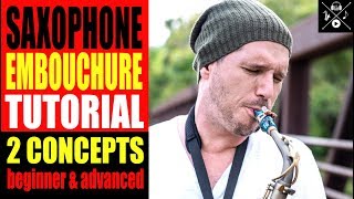 SAXOPHONE EMBOUCHURE TUTORIAL • 2 CONCEPTS BEGINNER amp ADVANCDED [upl. by Orin100]