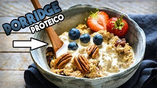 COME PREPARARE UN PORRIDGE PROTEICO 🥣 PRONTO IN UN MINUTO [upl. by Roland153]