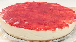 TARTA DE QUESO PHILADELPHIA SIN HORNO  SIN GELATINA  ¡super cremosa [upl. by Llirrehs237]