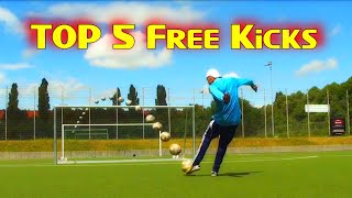 iNSANE knuckleball free kick Top 5 Free Kicks Amazing goal Goal of the Week [upl. by Leeke]