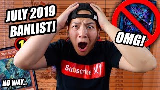 YuGiOh Official July 2019 TCG Banlist THE BIGGEST BANLIST EVER LIVE REACTION [upl. by Anigger]