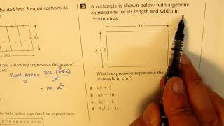 EQAO 9 Math 2015 Solutions Linear Equations Part 1 [upl. by Egres]