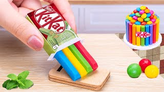 Best Miniature Chocolate Cake Decorating Ideas  Rainbow KitKat Cake Dessert  Mini Cake Video [upl. by Odnomor]