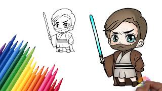 Ausmalen Obi Wan ausmalbilder deutsch ganze folgen [upl. by Anikas]