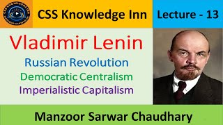 Lenin  Russian Revolution  Democratic Centralism  Imperialistic Capitalism [upl. by Sefton]