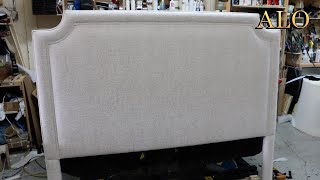 HOW TO REUPHOLSTER A HEADBOARD  ALO Upholstery [upl. by Lucita]