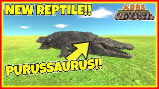 NEW PURUSSAURUS vs EVERY DINOSAUR  Animal Revolt Battle Simulator Gameplay [upl. by Gable]