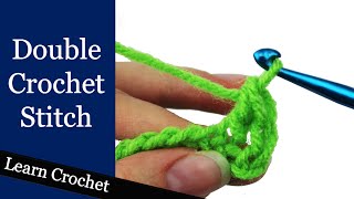 How to Double Crochet Stitch  Beginner Course Lesson 9 [upl. by Tteragram]