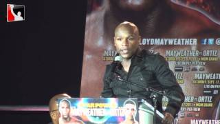 Mayweather vs Ortiz LA Press Conference [upl. by Hungarian911]