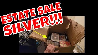 Huge Box of SILVER COINS MORGANS MINT amp PROOF SETS at a Estate Sale [upl. by Namwen]