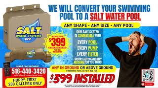 Convert Your Swimming Pool To Salt Water  Island Recreational [upl. by Legra]