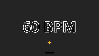 60 BPM Metronome [upl. by Aerdno]