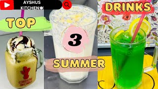 ചൂടിൽ നിന്ന് ഒരു ആശ്വാസം 🍹😱Top 3 summer drinks by ayshus kitchenhappycookingtoyou drinks [upl. by Beniamino229]