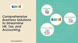 Comprehensive Business Solutions for HR Tax and Accounts by Saral [upl. by Yendahc]