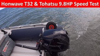 Honwave T32 amp Tohatsu 98HP Speed Test [upl. by Sral]