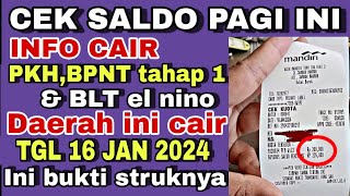 REZEKI AWAL AGUSTUS 2024❗️HASIL CEK SALDO PKH BPNT DI KKS BANK BNI MANDIRI BRI BSI HARI INI [upl. by O'Hara]