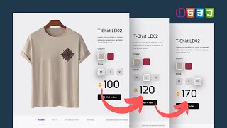 Product Has Many Different Prices with HTML CSS amp Javascript  ECommerce Website [upl. by Irehc]