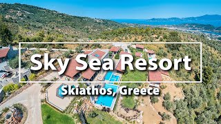 Sky Sea Resort accomodation in Skiathos island Greece Greek summer destination [upl. by Warrenne]