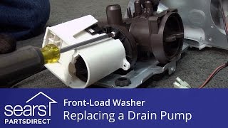 Replacing the Drain Pump on a FrontLoad Washer [upl. by Nerraf]