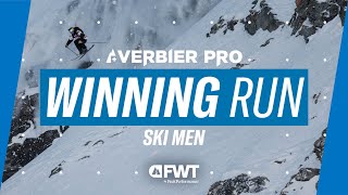 Max Hitzig I Ski Men Winning Run I 2024 Verbier Pro [upl. by Mairym]