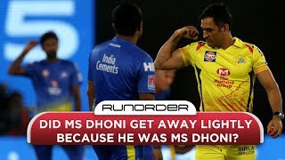 Runorder Dhoni v Umpires v IPL [upl. by Aicella104]