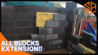 BLOCK WALLS UP TO SCAFFOLD HEIGHT  PART 2 [upl. by Cleaves]