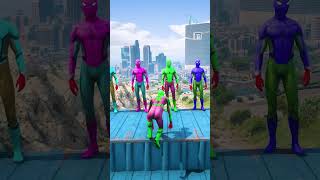 GTA 5 Epic Water Ragdolls  SpiderMan Jumps  Fails ep3039 shorts [upl. by Annaeel]