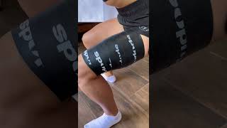 Application of two flossbands on the thigh [upl. by Onilecram]