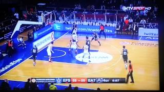 Anadolu efes EA Milano 6160 son saniye 3 lük [upl. by Prissie]