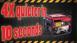 4x Quieter generator in 10 seconds [upl. by Atteval]