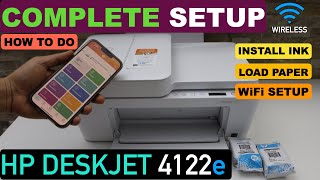 HP Deskjet 4122e Printer Setup  Deskjet 4122e Driver Download  Wifi Setup [upl. by Kowatch]