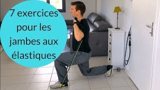 7 exercices pour les JAMBES avec élastiques  🏋 [upl. by Angelia576]