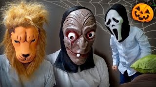 MASCARAS DE TERROR ASSUSTADORAS DO HALLOWEEN 2018 🎃Brancoala e Maikito [upl. by Anahgem522]