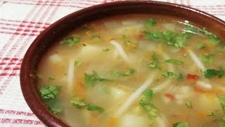 Kartoffelsuppe mit Nudeln Diätisch Vegan amp Ölfrei [upl. by Mcwherter]