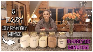 💥PART 1 5 MAKE AHEAD PANTRY MIXES IN 30 MINUTES  SAVE TIME AND MONEY  BUSY MAMAS💥 [upl. by Yur]