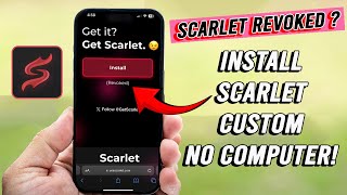 Install Scarlet Custom Cert  Developer on iOS No Computer [upl. by Burrows]