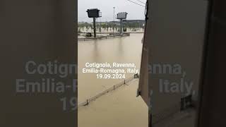 Cotignola Ravenna Emilia Romagna Italy 19 09 2024 Lalluvione a è stata causata dallesondazio [upl. by Weixel207]